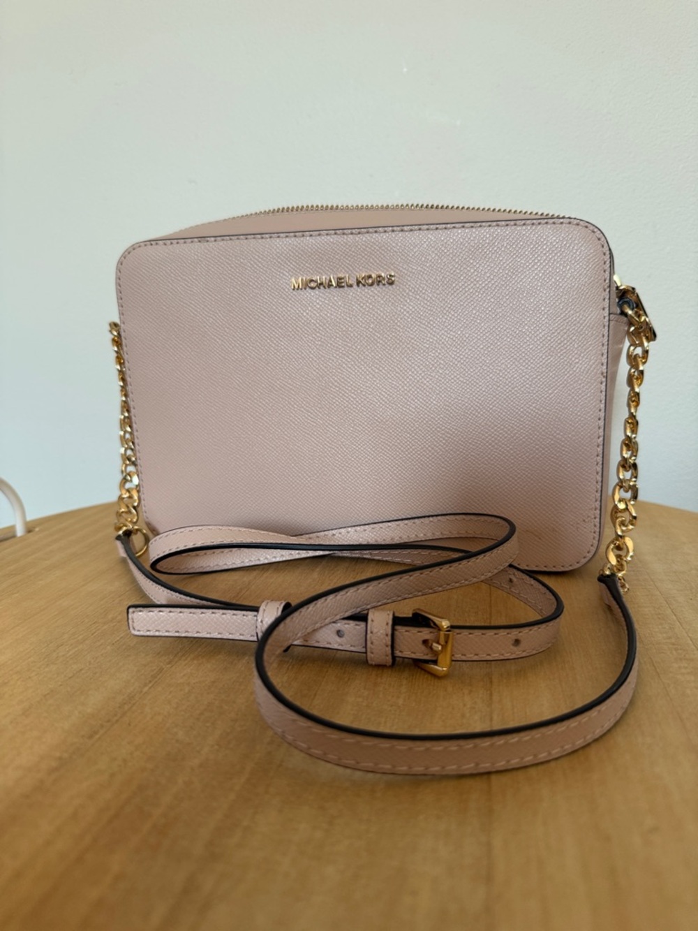 Michael Kors Blush Pink Leather Crossbody Bag
